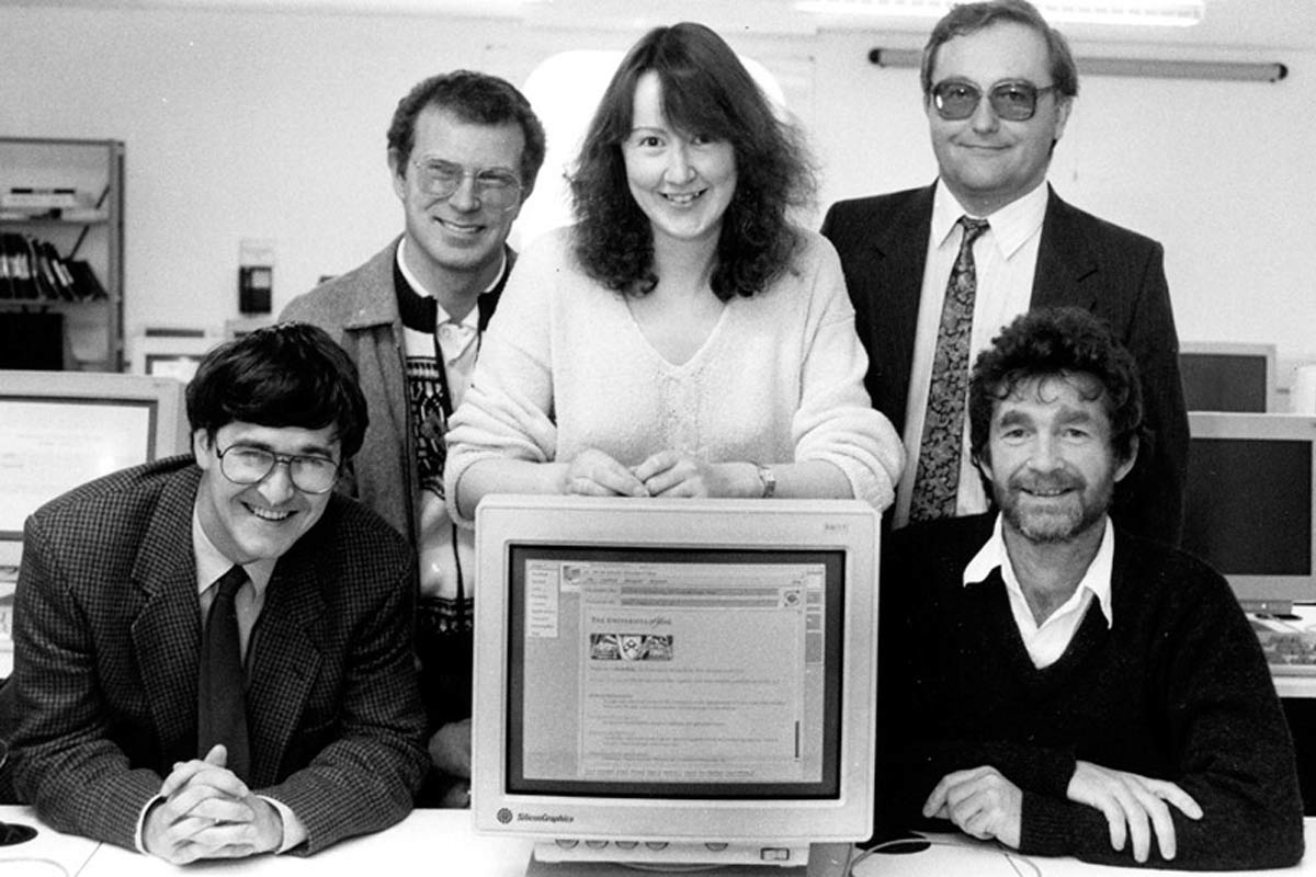 University live on the web for the first time, 19 September 1994 (York Digital Library)